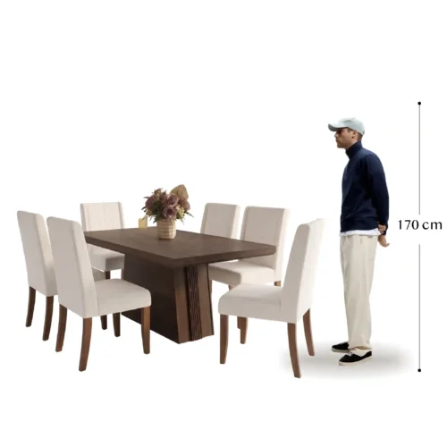 Alternative view of Comedor Eibar + 6 sillas Margo