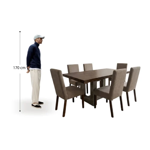Alternative view of Comedor Girona + 6 sillas Nexus