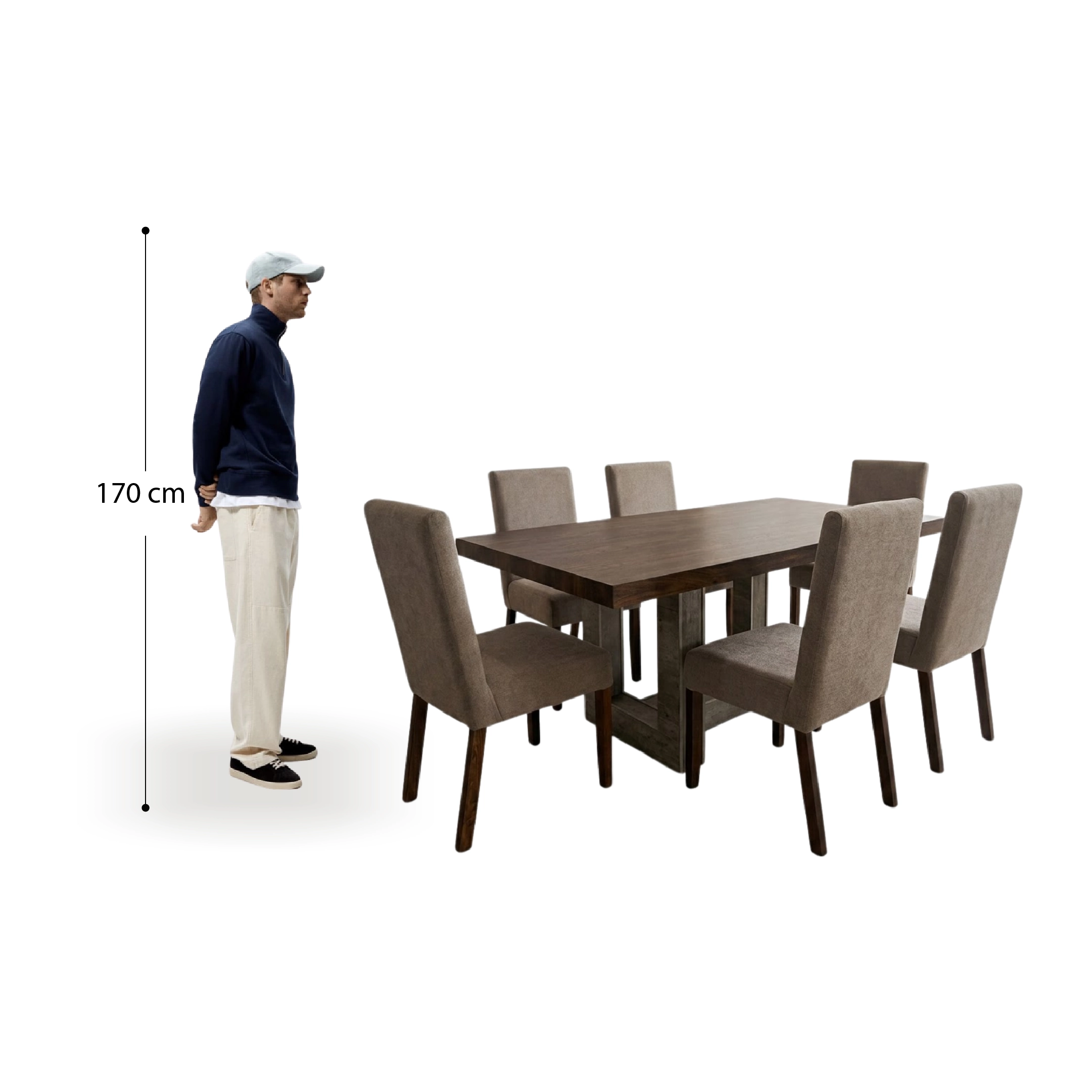 Comedor Girona + 6 sillas Nexus - Imagen 2